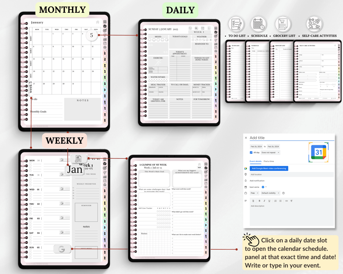 2025 Digital Planner - Marigold Glow